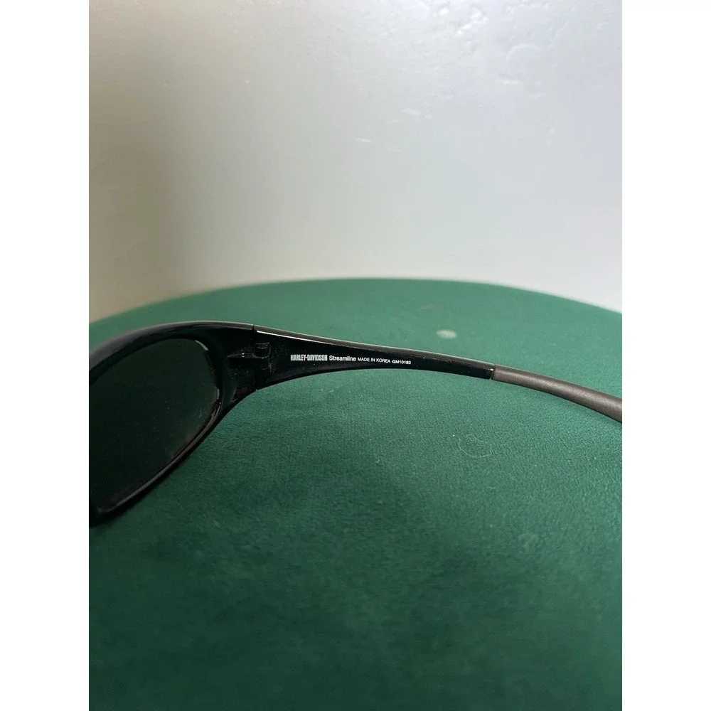 Harley Davidson GM10183 Matte Black Wrap Plastic Sunglasses Metal Logo On Frame